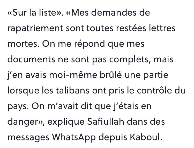 realmarcel1's tweet photo. Non seulement la France a abandonné ses auxiliaires afghans mais en plus elle joue avec leurs nerfs alors qu’ils sont en danger de mort en leur demandant des documents administratifs qu’ils n’ont plus pour satisfaire à sa politique d’asile inhumaine
Honte
https://t.co/KWaLzuyZpP https://t.co/FUyb74YlsP