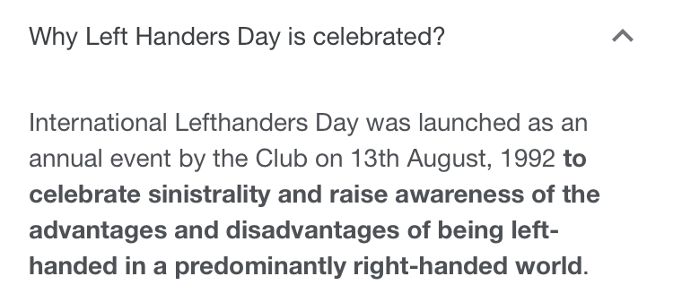 SallyluvsLA's tweet photo. Happy International Lefthanders Day. There are some special people in my life who are lefthanded. https://t.co/aZHATM1rkt
