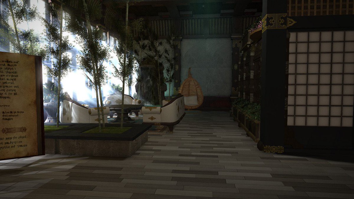 VelvetVictuuri's tweet photo. I am finally done with decorating my basement. It took me quite some time to be satisfied #GPOSERS #ffxivhousing #FFXIV https://t.co/rOiQhTmJRp