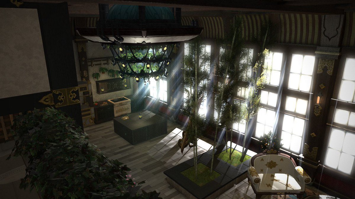VelvetVictuuri's tweet photo. I am finally done with decorating my basement. It took me quite some time to be satisfied #GPOSERS #ffxivhousing #FFXIV https://t.co/rOiQhTmJRp