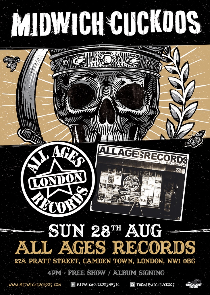 Midwich_Cuckoos's tweet photo. 💿 In 2 weeks we'll be playing a FREE SHOW in front of All Ages in Camden at 4pm. Come support an independent record shop and party! 🥳
#supportrecordshops #punk #punkrock #allages #allagesrecords #allagescamden #londonpunk #freepunkshow https://t.co/iwHhTODfeH