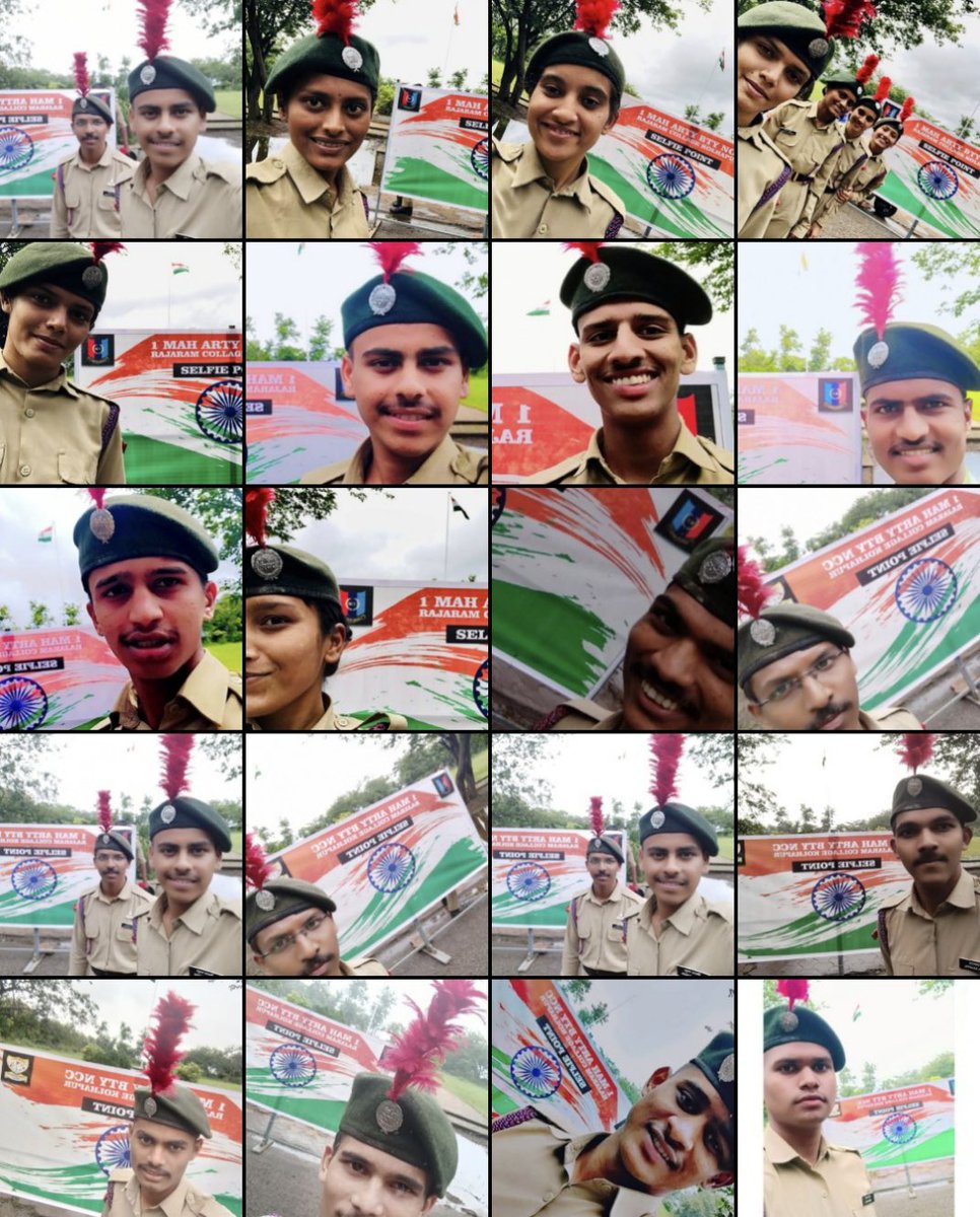 #SelfieWithTiranga by #1MahArtyBtyNCC #NCC cadets of #RajaramCollegeKolhapur #RajaramCollege <a href="/KolhapurTeam/">TEAM KOLHAPUR</a> <a href="/ncc_dte/">Maharashtra NCC Dte</a> <a href="/HQ_DG_NCC/">National Cadet Corps</a> <a href="/PRODefPune/">PRO Defence Pune</a> #DGNCC <a href="/vishwanathbite/">Dr. Vishwanath Bite</a>