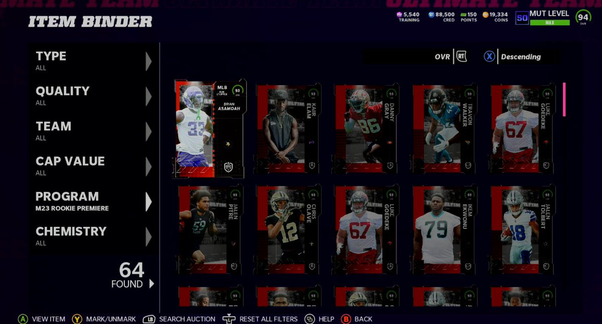 50 Rookie Premiere Card Giveaway!! 
- Just RT and comment #Madden23 to enter