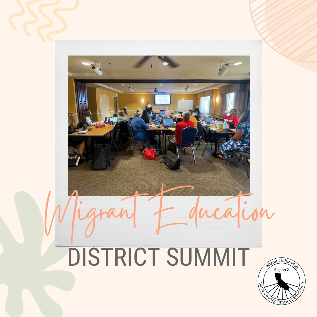 Today, Migrant Education-Region 2 and district leaders collaborate to better serve our migrant students!
~
#ButteCOE
Windsor USD
Napa Valley USD
Ukiah USD
Fort Bragg USD
Walnut Grove Elementary
Woodland JUSD
Galt JUHSD
Santa Rosa CS
Dixon USD
Esparto USD
Roseland PS
Williams USD