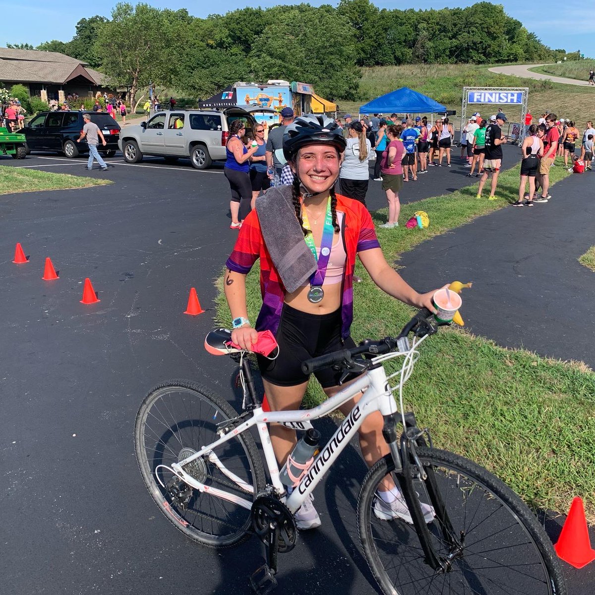 Finished my very first triathlon this morning! I would like to thank my amazing friends and awesome dad <a href="/StevePNoble/">Steve P. Noble, Ed.D</a> for all of their support today. Ya’ll are my rock!