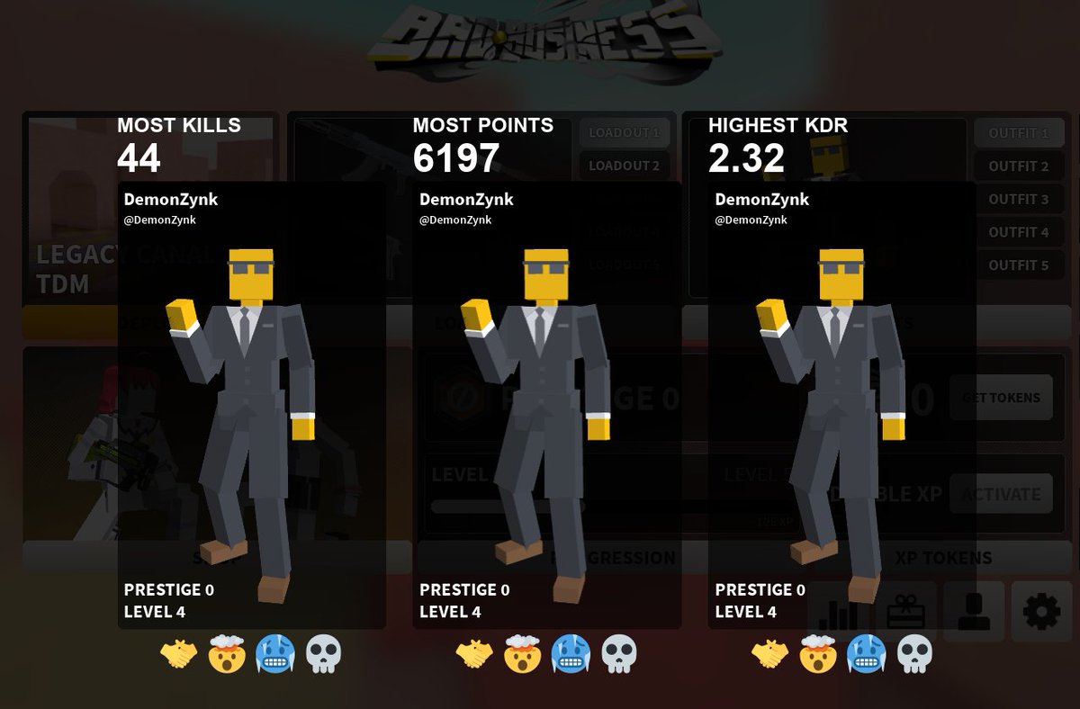 jptrys2game's tweet image. Legit just won a 1v5 in Bad Business!

#BadBusiness #Roblox #BBComp