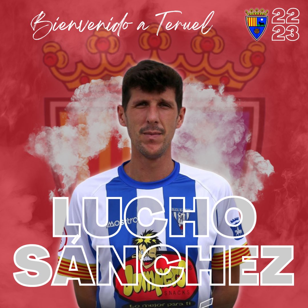 TeruelCd's tweet photo. 📝 OFICIAL | El @TeruelCd quiere anunciar de forma oficial la incorporación de Lucho Sánchez de cara a la próxima temporada 2022-2023.

💣 Lucho (15/03/1989) llega tras jugar la pasada 21/22 en la @SDEjeaOficial, donde disputó 30p de #2RFEF

¡BIENVENIDO @il_gran_luchi17 ! ❤️💙 https://t.co/8XicgzW4xP