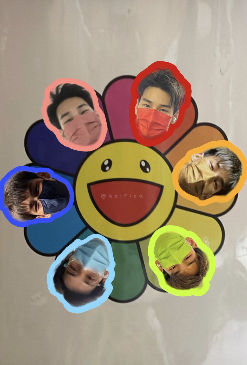 aeiriea_'s tweet photo. ♡‧₊˚ APO &amp; his colorful masks as smile flower 🎨 ˚ ༘♡

꒰ @Nnattawin1  #Nnattawin #apocolleagues ꒱ https://t.co/SLTpKwSc83