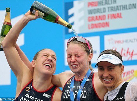 many great times racing against (nemo) @nonstanford ! Couldn’t be more happy for her to sign off her amazing career as European champ ,doing it in the way we remember her finishing of with that breathtaking run!what a pleasure it’s been sharing the rollercoaster ride of triathlon