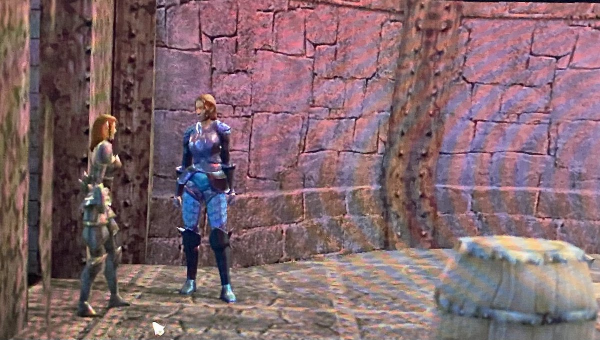 HawksleyXorina's tweet photo. My Lady #Aribeth is fallen as a Paladin, though #Tyr may offer her redemption yet by his grace. Even #Torm may be merciful depending on her penitence. She awaits sentencing. | #NWNEE #NeverwinterNights https://t.co/16DVTl7Mgc