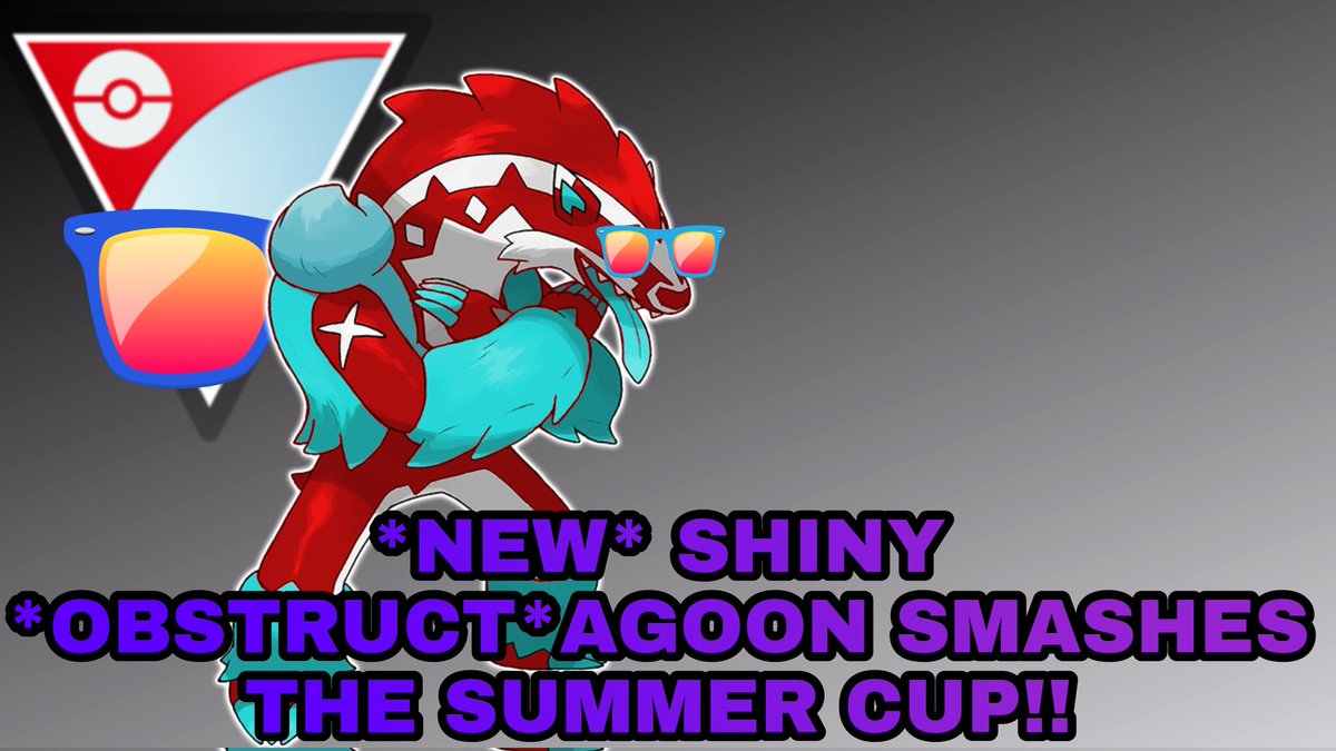 Mystiquely_'s tweet photo. *OBSTRUCT*GOON strikes the SUMMER CUP META!!
LINK - https://t.co/tFpqOYOGwS
If you enjoy this video Please Like Share and subscribe ✌️✌️#PokemonGO #PokemonGoRaid #PokemonGOfriend #summercup #pvp #PokemonGoFriendCodes #PokemonGOfriendscode #ShinyPokemon #ShinyCheck https://t.co/p0mUjAGkda