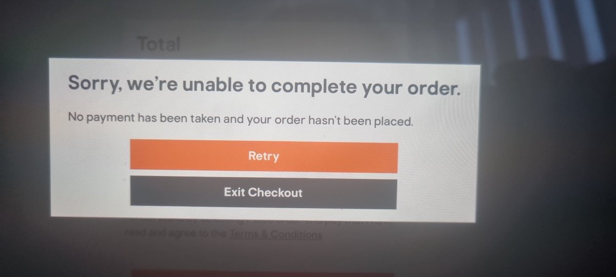 medgeejg's tweet photo. @BandQ is there an issue with your website? Have been trying and failing to order for the last couple of hours. https://t.co/q0t2IGxjjU