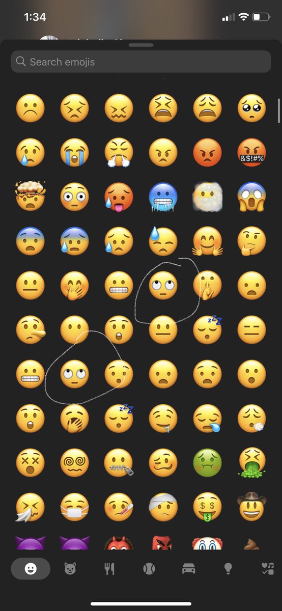 EdblDerrngemnts's tweet photo. Noticed this in Facebook Messenger, it only happens when you select the “react” option

Why is 😬🙄 there twice????
Is this weird or just me https://t.co/7LiM13WBqh