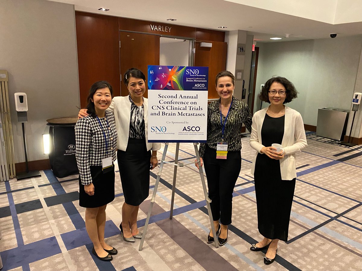 So fortunate to work with these amazing ⁦@women_in_cancer⁩ and ⁦@NeuroOnc⁩ ⁦making progress to help patients with brain tumours! @NBTStweets⁩ ⁦@ASCO⁩ ⁦⁦⁦@ALLIANCE_org⁩ ⁦@JingLi_MD_PhD⁩ ⁦@MichelleMKimMD⁩