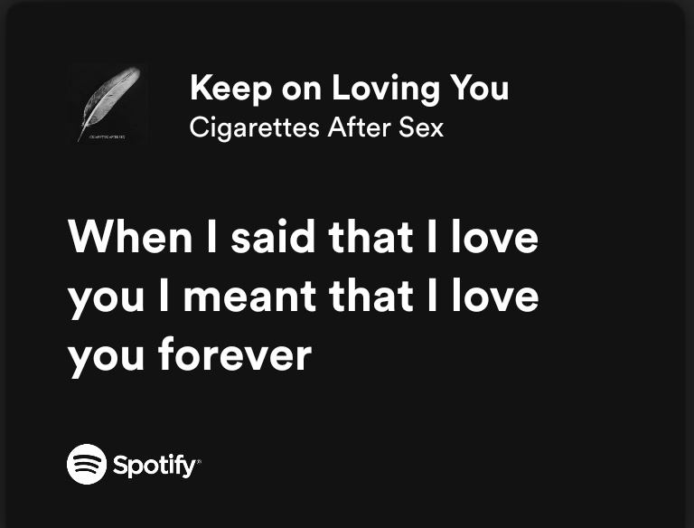 keep on loving you cigarettes cigarettes after sex / keep on loving you