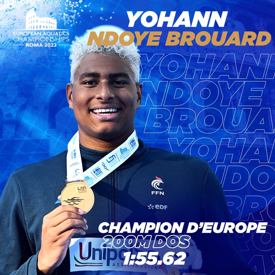 #EnDirect #Rome2022 #Natation
Rien à ajouter ☝🏼🥇🙌🏼
📸KMSP/S.KEMPINAIRE 
#TeamFrance #TeamFFN 
<a href="/yohann_2911/">Yohann Ndoye Brouard</a>