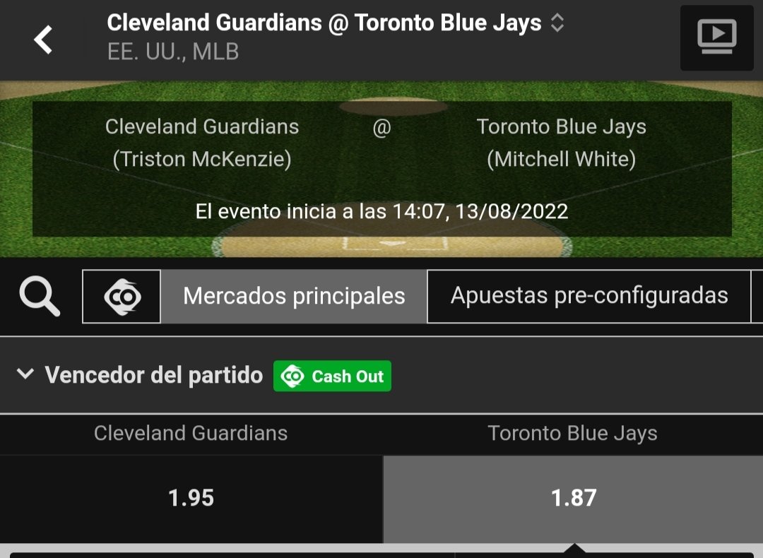 ElTioTipster's tweet photo. Cleveland vs Toronto Blue Jays
Gana Blue Jays
.
.
.
#Stake6
#Stakazo
#Apuestas
#ApuestasDeportivas
#Bet
#SafeBet
#bettingtips
#bettingtipster https://t.co/cITL4hSo74