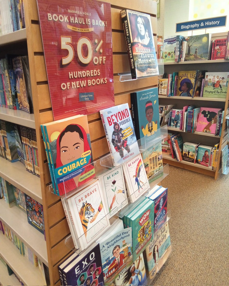 BNMorrisPlains's tweet photo. Surprise! You didn't think we'd let summer go out with a whisper did you? Book Haul is back and we are excited to share all of our amazing deals with you this month. 50% off hundreds of hardcover books, 25% off planners, 30% off CDs, the list is endless!☀️📚😉
#bnbookhaul https://t.co/kI0jnNISer
