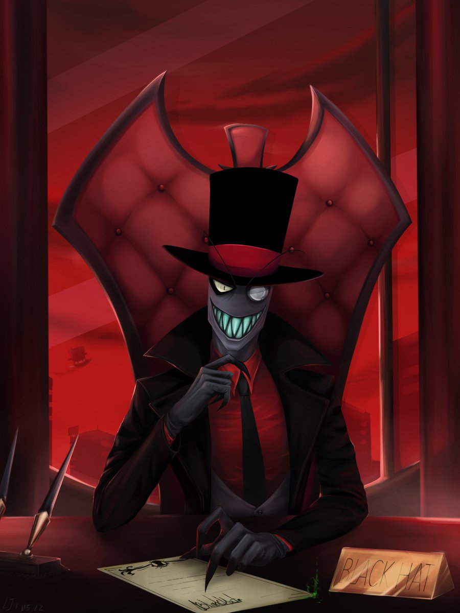 LilJack636666's tweet photo. #Villainous 
Well, I join! Villains in trends)) and my few art🎩🖤 https://t.co/e7oZlckLGE