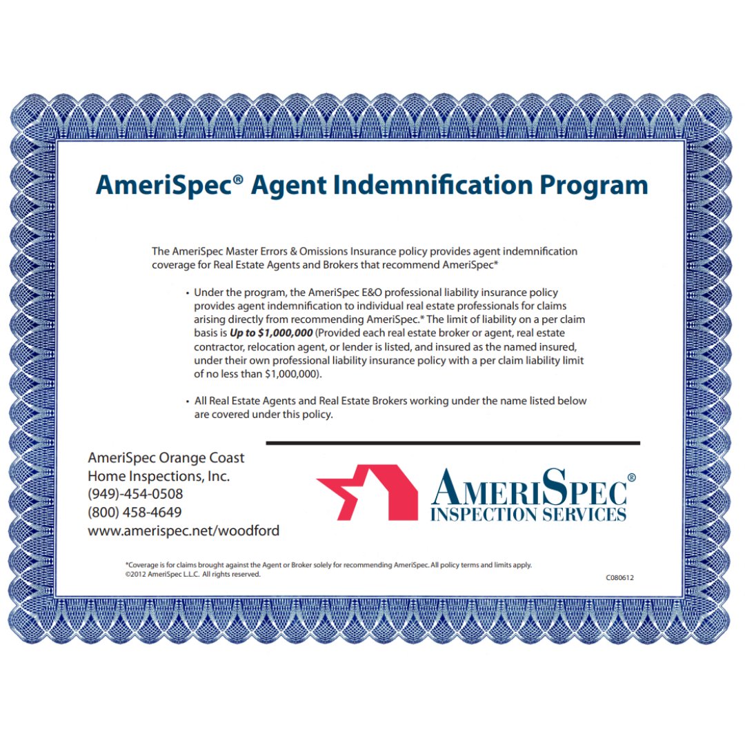 amerispec_oc's tweet photo. 👉Over 34 years of experience.👉We carry 2 million in liability insurance. Real estate professionals - our liability insurance also indemnifies you (see certificate on last slide)!👉We stand behind every report.👉Our inspectors are required to undergo extensive training. https://t.co/zi7fEHLUAT