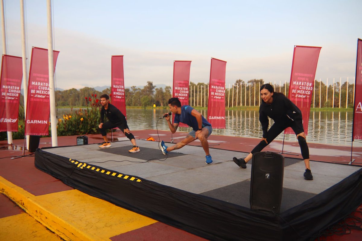 ¡Wow! faltan solo 15 días para el Maratón. 🏃🏾‍♀️🏃🏽‍♂️♥️ Los expertos de @adidasMX estuvieron a cargo del entrenamiento rumbo al Maratón de la Ciudad de México Telcel en la Pista Olímpica de Remo y Canotaje 'Virgilio Uribe'. Inscríbete 👉🏽 maraton.cdmx.gob.mx