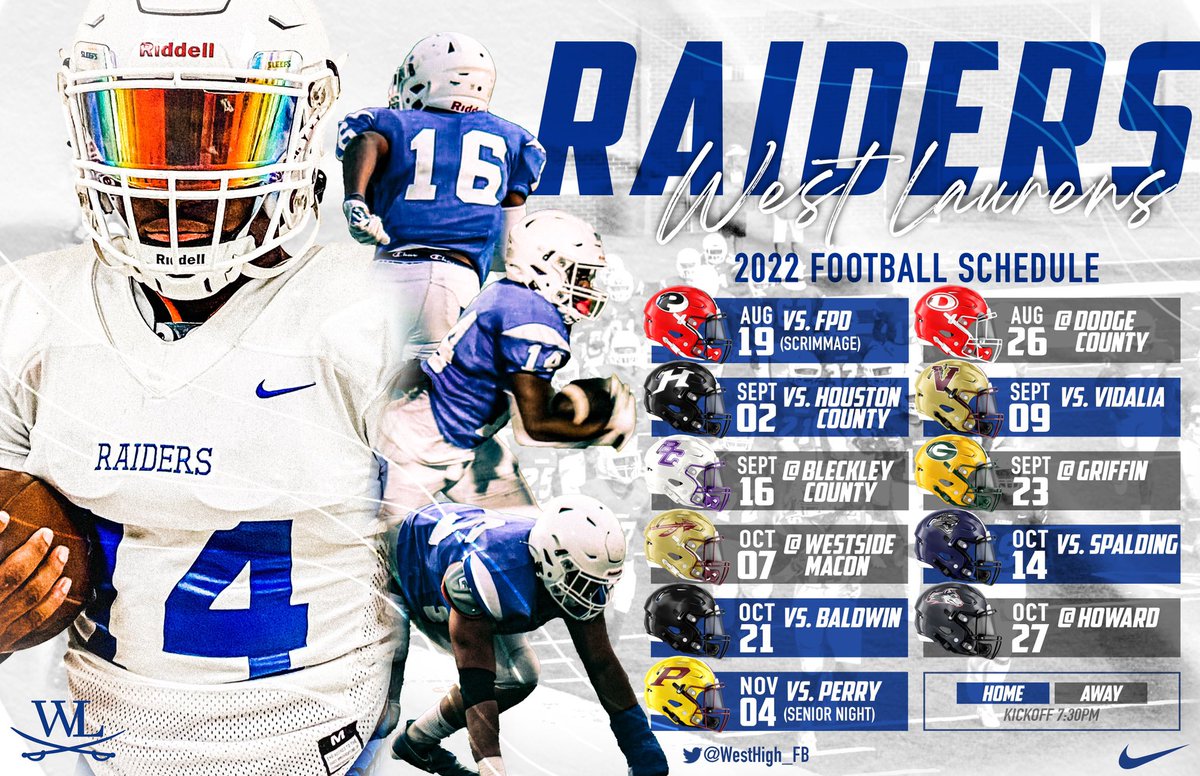 6 more days until Raider Football! Mark your calendar!