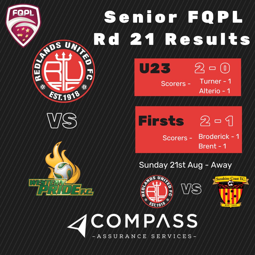 Last home game of the regular season was an entertaining affair last night with the Red Devils prevailing with a 2 - 1 win for the seniors and an impressive 2- 0 win for our U23 team.

Next Sunday the lads are away for the final game of the season. 4pm KO at Kawana.

#reddevils
