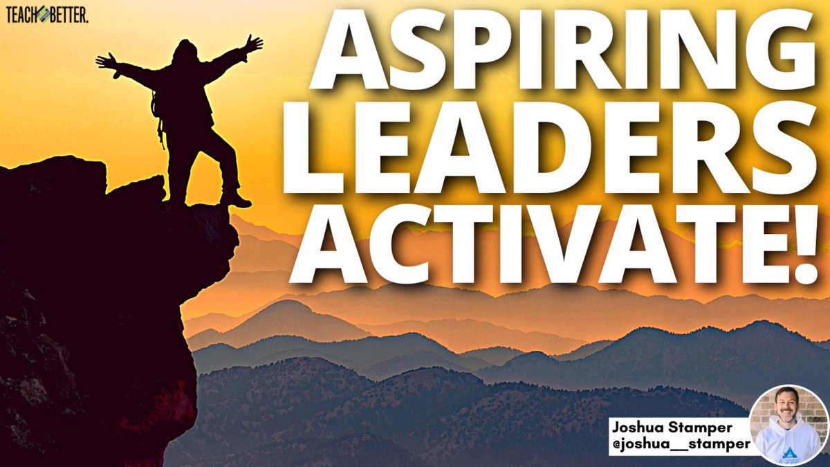 @ ERobbPrincipal RT @Joshua__Stamper: Check out my latest blog with the @teachbetterteam on how to activate your leadership journey as the school year begins! #TeachBetter #AspireLead #AspireToLead 
🖥: teachbetter.com/blog/aspiring-…  @ERobbPrincipal