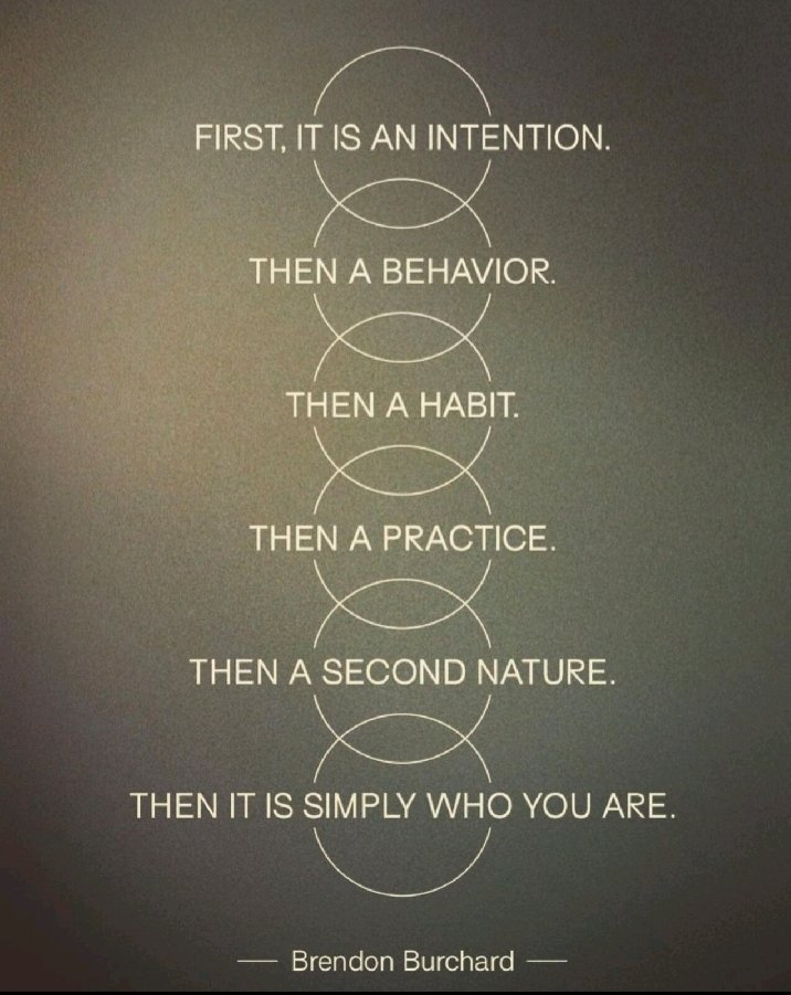 Want to make a change? 
👏🏼Create
👏🏼Your
👏🏼Intention
A great example of how small intentions become par for the course ♥️👊🏼
#transformation #change
