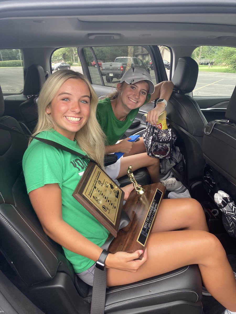 YorktownGolf's tweet photo. SHIP IT! So, so proud of this group. 🐯s take down DCAA Championship today, team score 376 (Delta 379). 

Kayleigh 🥇 (82)
Grace 🥉(87)
Ella 97
Bailey 110
Anna 122

Thanks to @WD_Golf for hosting!

#ProudCoach
#HaveFunAndWinStuff https://t.co/tzZVDpk18R