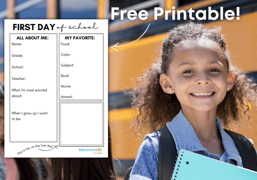 Our free back-to-school printable is meant to be a keepsake that you and your child can look back on in years to come! #MacKID  evergreen.macaronikid.com/articles/62f2d…