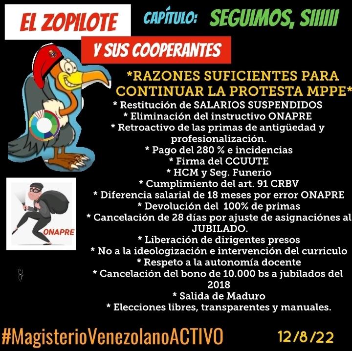 DocentesPorVzla's tweet photo. #MagisterioVenezolanoACTIVO https://t.co/thoqFXYmnV
