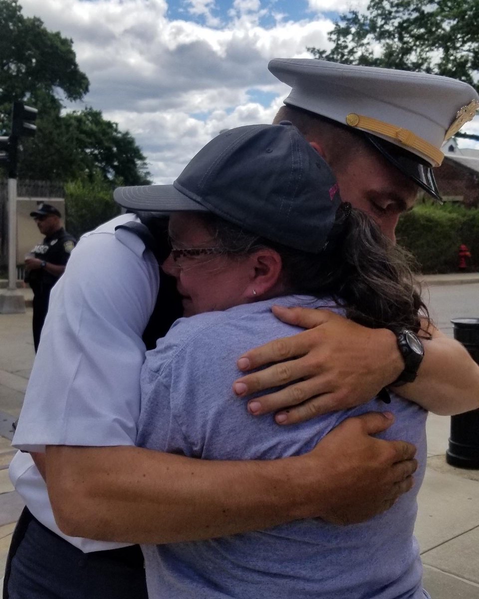 PC_Wrestling's tweet photo. Former Patriot Wrestling Captain @hyder_rob gets a break from Cadet Basic Training @WestPoint_USMA Challenging his leadership at the premier Leader Training Institution in the world! Mom is excited to see him, huh? #pcpride🤼‍♀️👊🏼 https://t.co/ZoQqgGqKIn