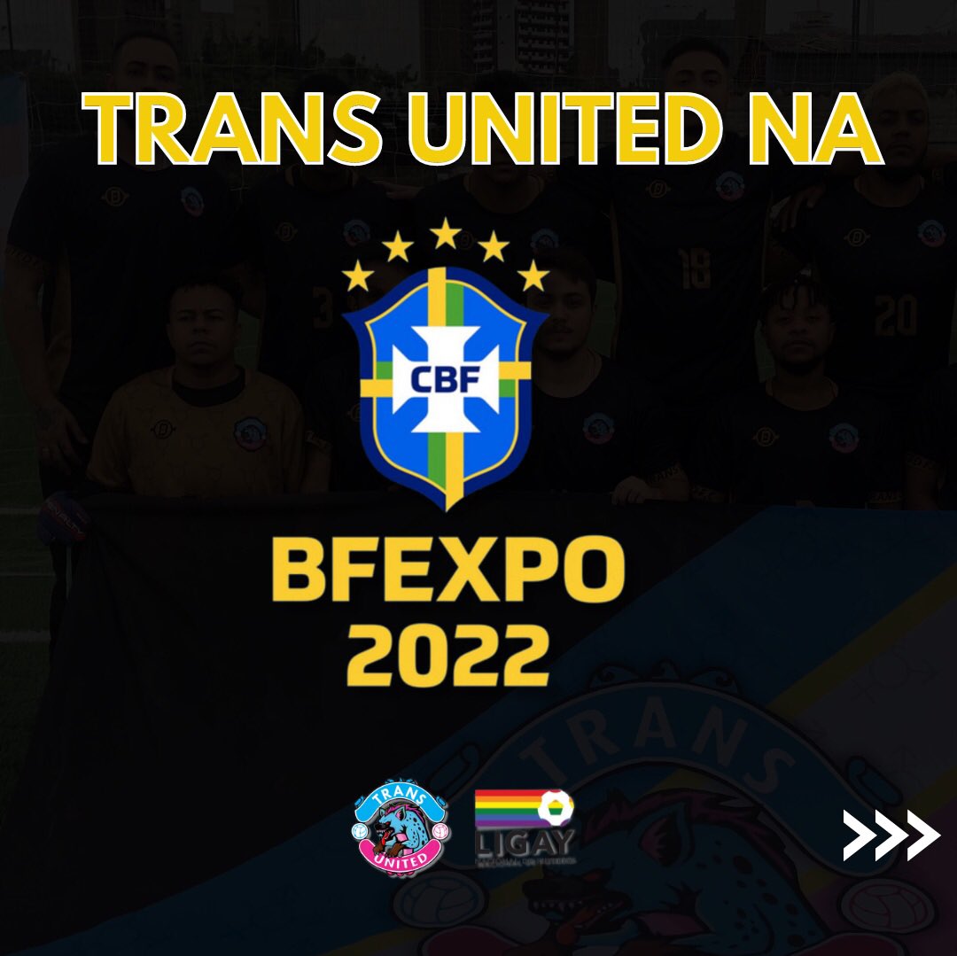 transunitedfc's tweet photo. Fala alcatéia estaremos presentes esse ano na BFEXPO 2022. Nossos atletas estarão na maior feira de futebol da América Latina e competirão em um jogo super inclusivo! 
🏳️‍⚧️🏳️‍🌈 
Nos vemos dia 07 de Setembro, São Paulo.
#TransUnitedFC https://t.co/tJTGjIXJOL