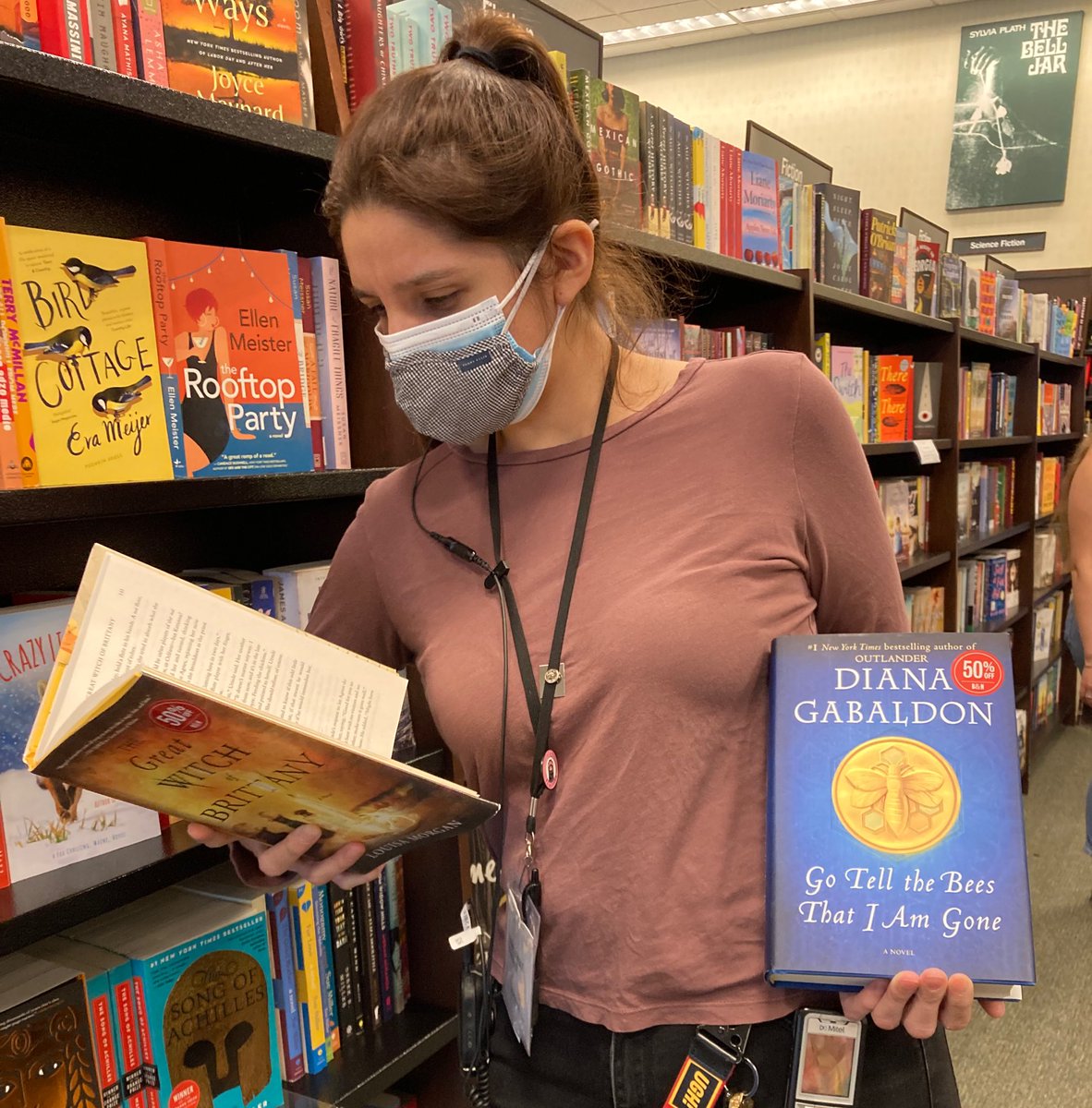 BNVenturaCA's tweet photo. Erika’s Book Haul picks! What new adventures will you find? #BNBOOKHAUL #bookhaul #barnesandnoble #bn232 #venturacounty #venturacountyfair #california https://t.co/wYFaIe7Jiu