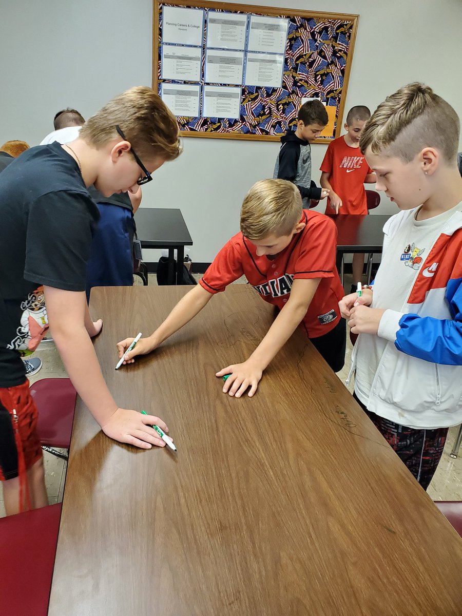 calmat50's tweet photo. Welcome to 6th grade! You will love middle school! #cooperativelearning @RossvilleSchool @terrylthompson6 https://t.co/EUq0B9076D