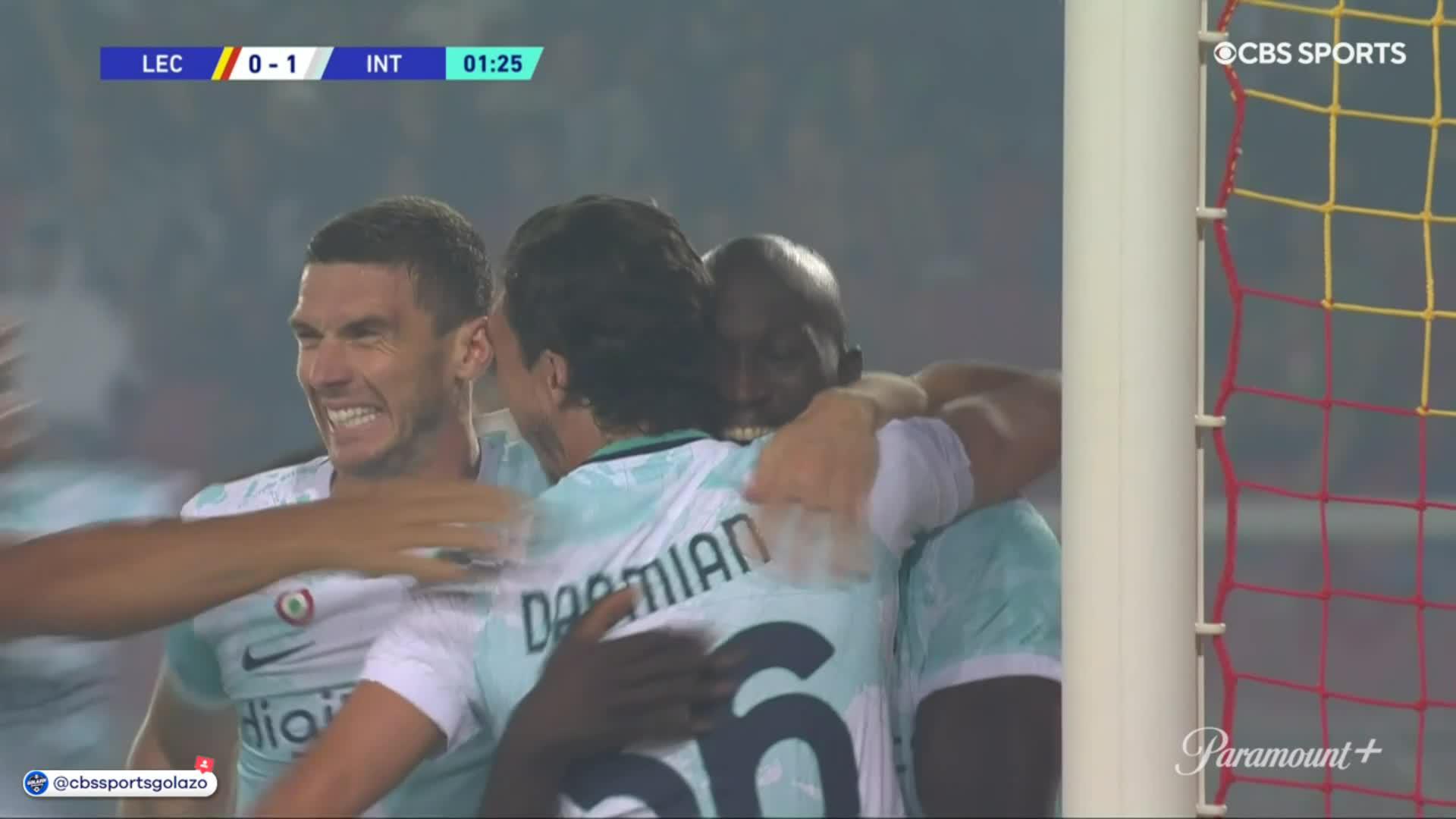 ROMELU LUKAKU IS BACK WITH A BANG 💥

HIS FIRST GOAL IN HIS RETURN TO INTER 👏”