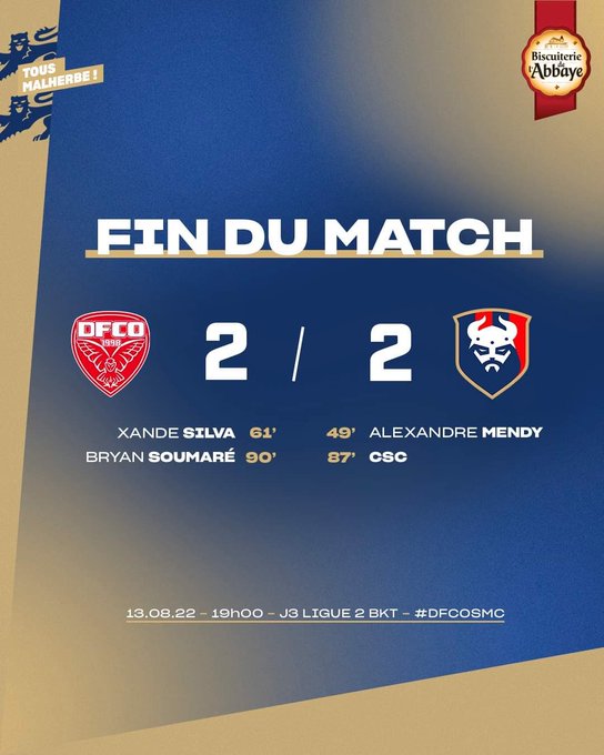 [3è journée de Ligue 2 22/23] Dijon FC - SM Caen (2-2 ; 7342 spectateurs) FaEAMs8WIAUaJ26?format=jpg&name=small