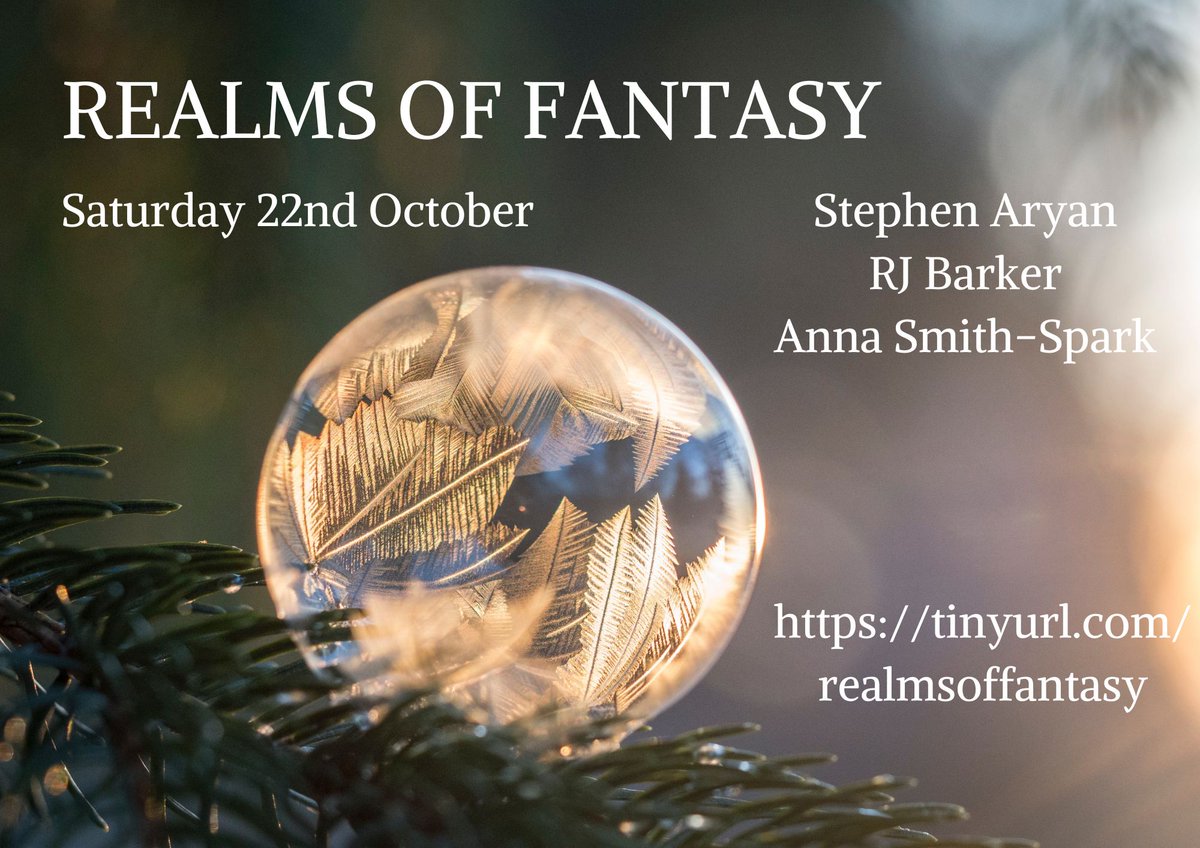 AlexDavis1981's tweet photo. I'll be joined by some awesome writing talent for this October's REALMS OF FANTASY event, serving up an online day of writing workshops ideal for any aspiring authors in the field... https://t.co/Gx7C7WhE9J #fantasy #fantasyfiction #grimdark #fantasywriting #fantasyworkshop https://t.co/Nh5cfEw2ow
