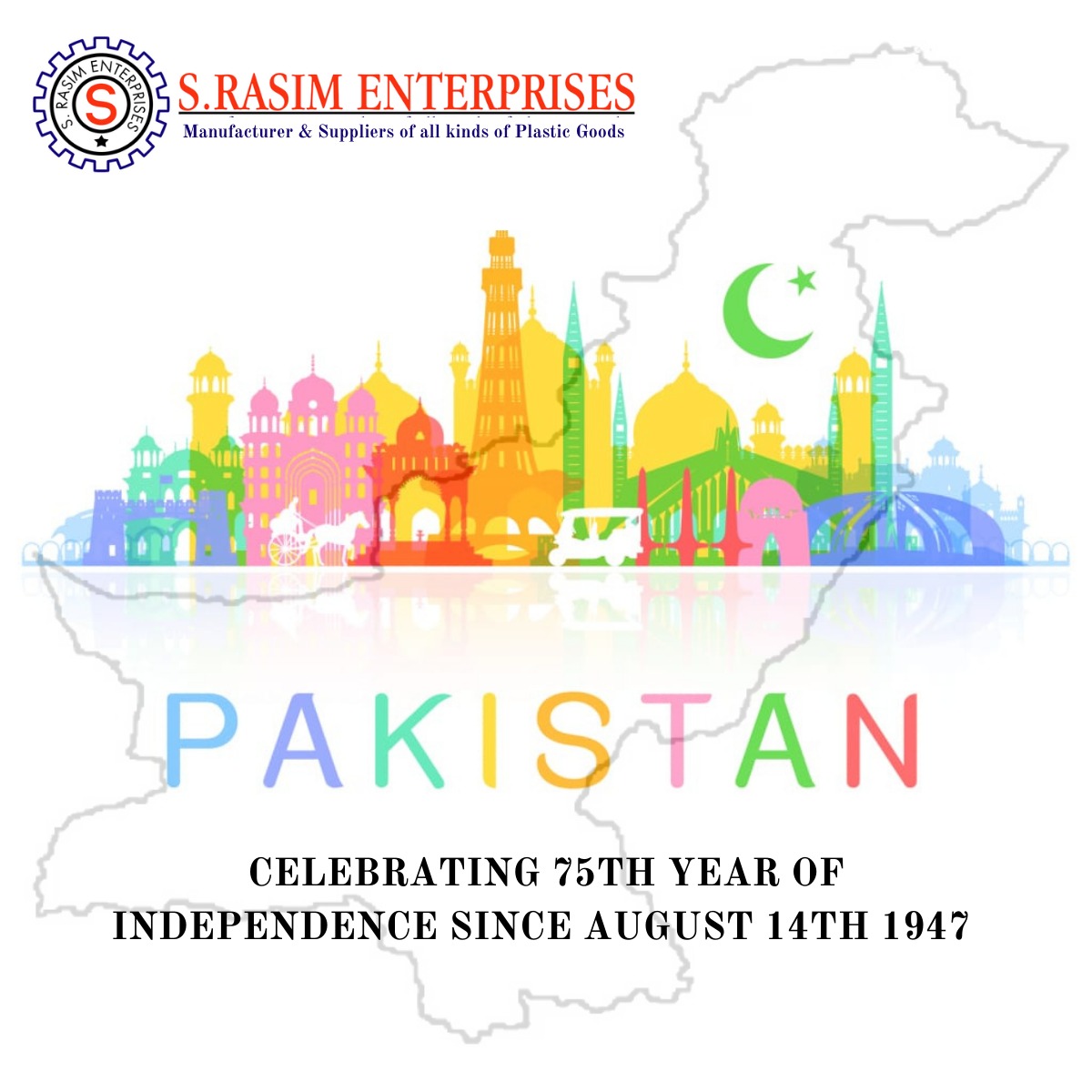 SRasimENT's tweet photo. 𝐖𝐞 𝐚𝐭 𝐒.𝐑𝐚𝐬𝐢𝐦 𝐄𝐧𝐭𝐞𝐫𝐩𝐫𝐢𝐬𝐞𝐬 𝐰𝐢𝐬𝐡 𝐲𝐨𝐮 𝐯𝐞𝐫𝐲 
𝐇𝐚𝐩𝐩𝐲 𝟕𝟓𝐭𝐡 𝐈𝐧𝐝𝐞𝐩𝐞𝐧𝐝𝐞𝐧𝐜𝐞 𝐃𝐚𝐲 🇵🇰 

#independenceday #75independenceday #2k22 #pakistanzindabad💚 https://t.co/LhlojtR0ql