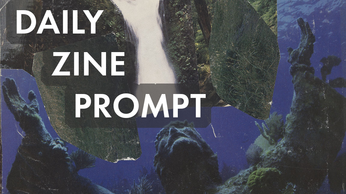 DailyZinePrompt's tweet photo. Make a zine that flips sides in the middle. So there's two stories/parts. They end in the MIDDLE of the book. Then you flip over and read from that side. You may want to make a prototype first! #dailyzineprompt #zine https://t.co/KcBH0T87ax