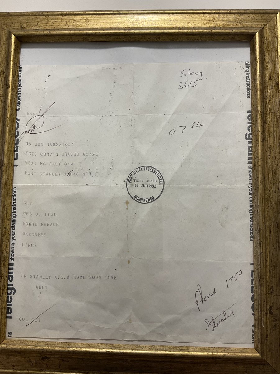 Tishypics's tweet photo. Little bit of history for you @SiBiggs, sent this from Stanley 40 years ago to my Mum @falklands_utd @FalklandsGov #cableandwireless https://t.co/pRx50XaYf2