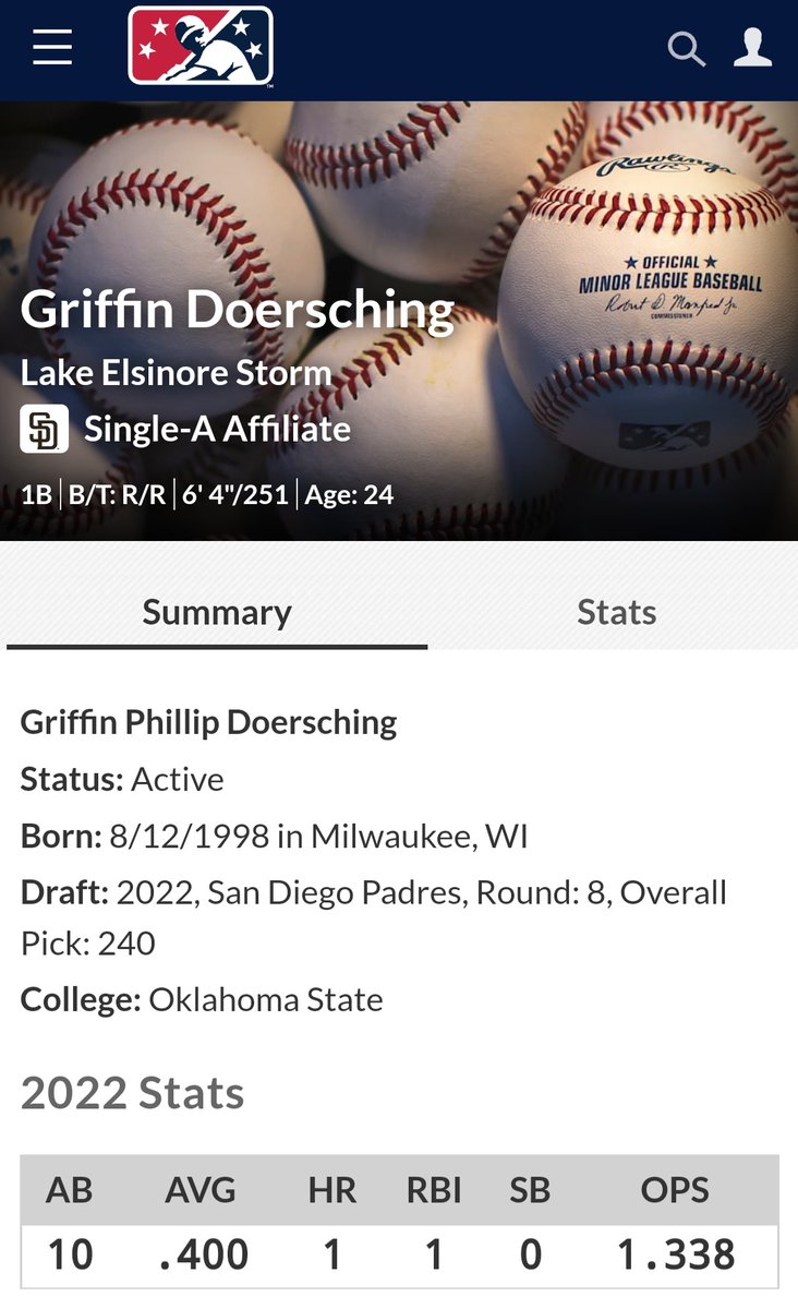 JEspinoza1634's tweet photo. Looks like Griffin will be locked in my lens again tonight, this time in Southern California. Welcome to Lake Elsinore big man. Hopefully they have a jersey that fits him. 💪 https://t.co/k2OxEZbKn4