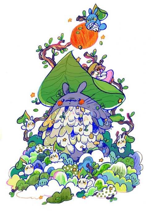 a cozy afternoon with totoro  