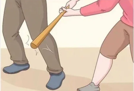 Calli encouraging Vesper at golf after he beats her 