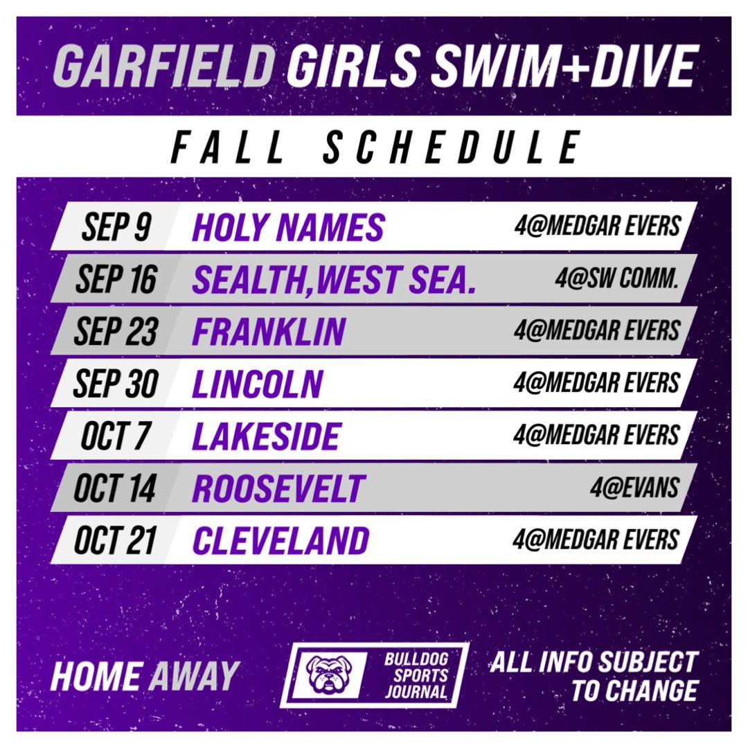 Next we have the 2022-23 Girls Swim &amp; Dive schedule! 🏊‍♀️