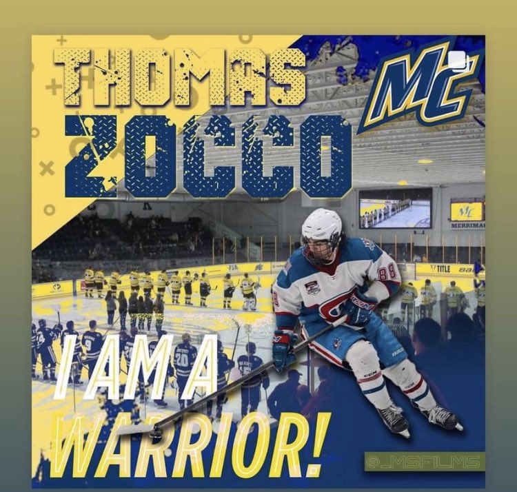 Congratulations to long time Hockey Essentials ‘06 Thomas Zocco on his commitment to @MerrimackMIH