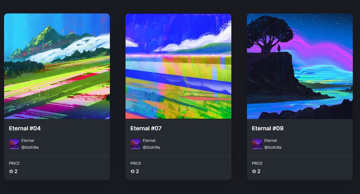 goxrilla's tweet photo. There are 3 Eternal paintings available for 2 SOL each.
Link Below! https://t.co/zyi3oYNXgq