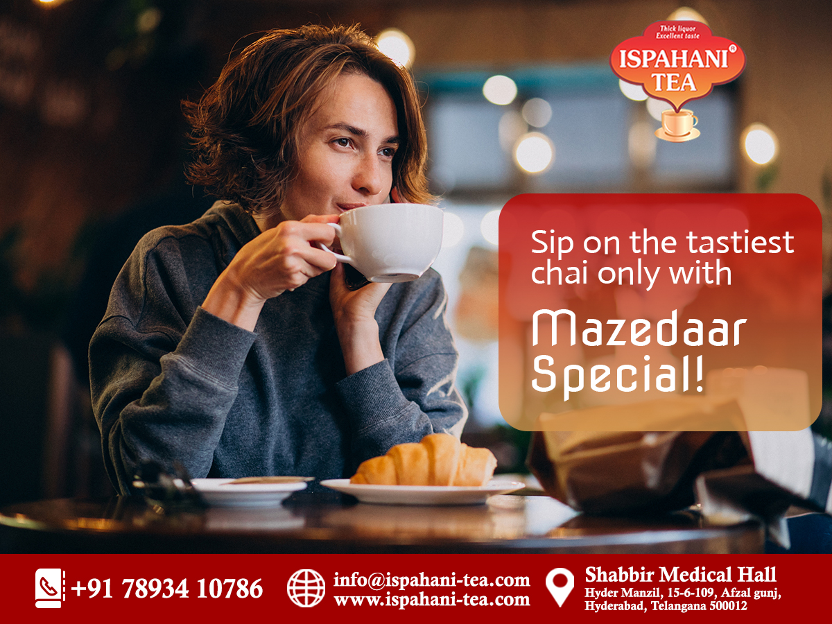 TeaIspahani's tweet photo. Sip on the tastiest chai only with Mazedaar Special https://t.co/h0BYSGmjoI
#Monday &amp; #taste of #Mazedaar #Tea #experience #ispahani #chai #ispahanichai #ispahanitea #shabbirmedicalhall #afzalgunj #Hyderabad #Telangana #india #blacktea #healthy #organic #teacup #BHAI_ki_CHAI https://t.co/RY5sG74CxV