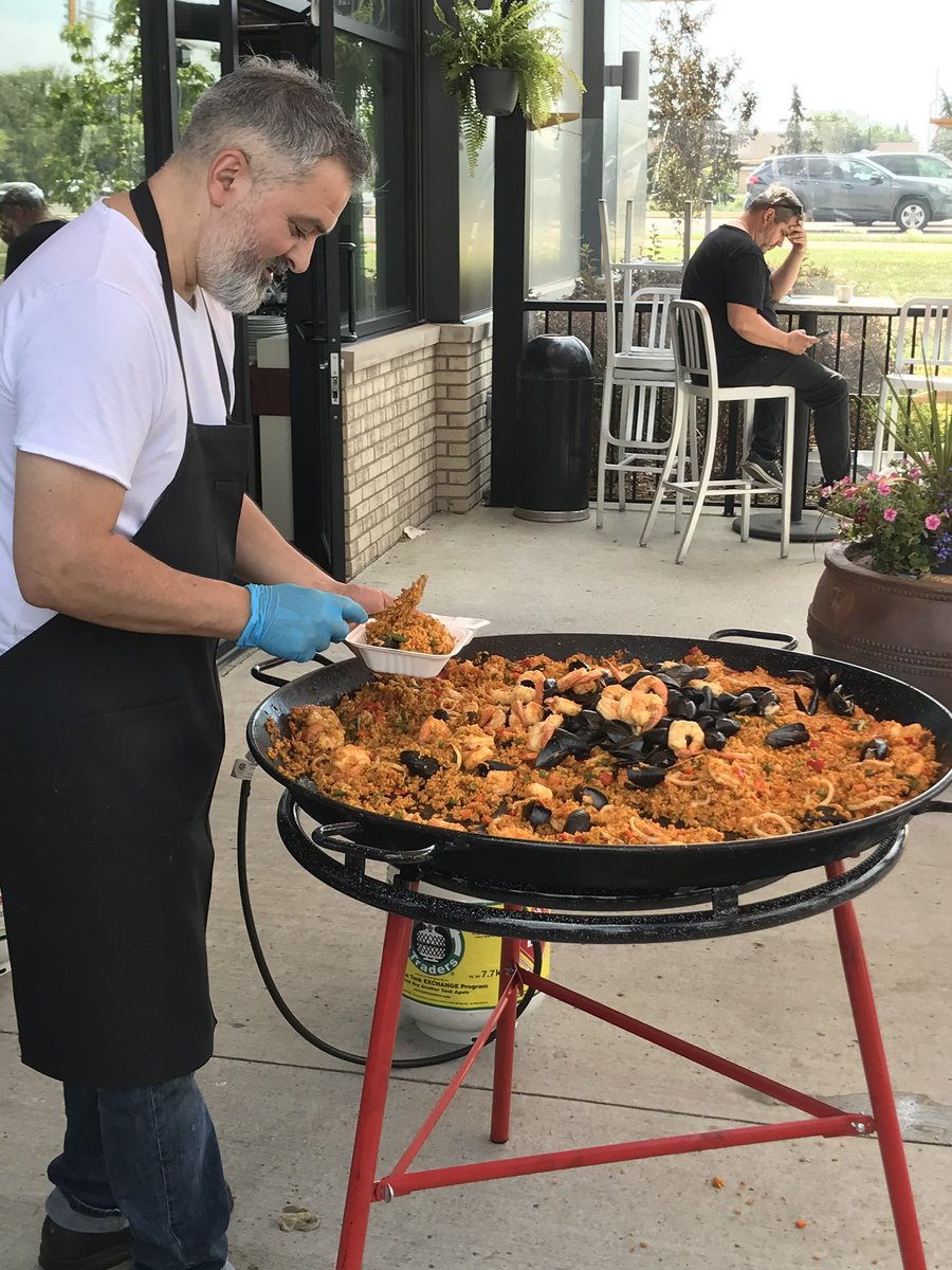 SERVING UP PAELLA IN THE PARK UNTIL 2PM! Join us in Sherwood Park!